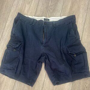 Polo Ralph Lauren Classic Chino Cargo Shorts Navy Blue Size 42